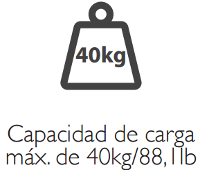 capacidad 40kg