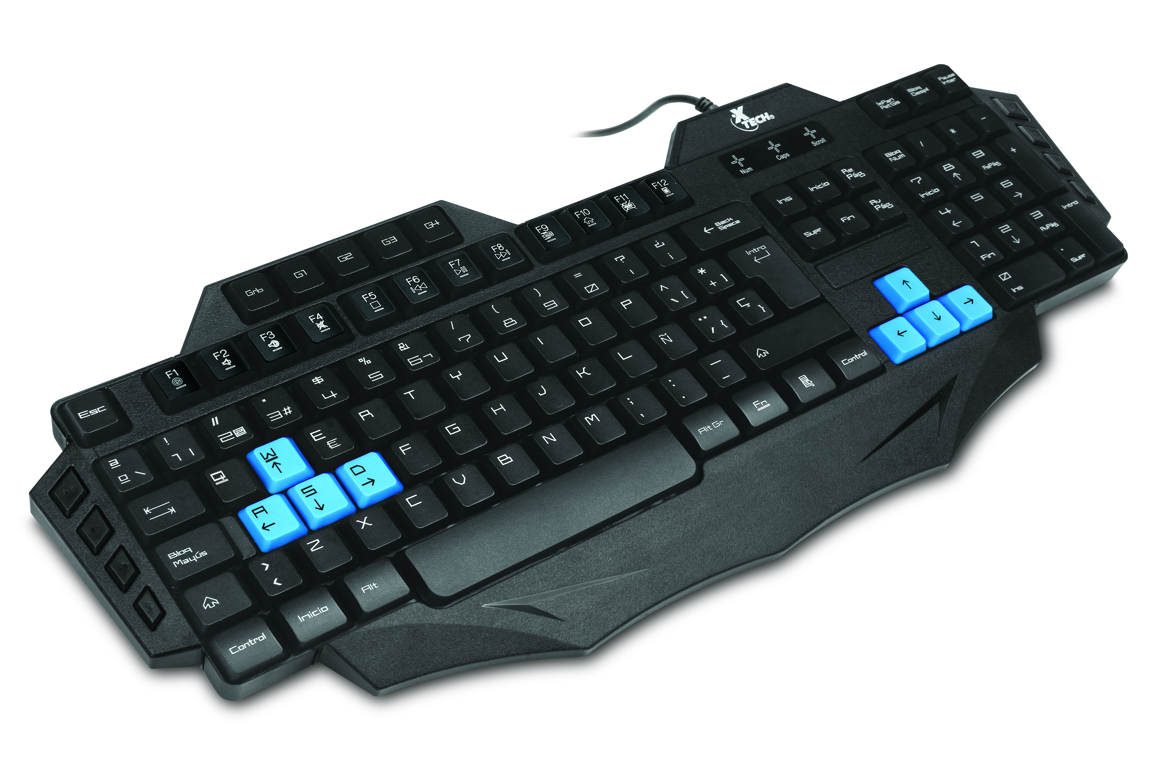 Wired K XTK 500S Gaming Multimedia Keyboard USB Spanish